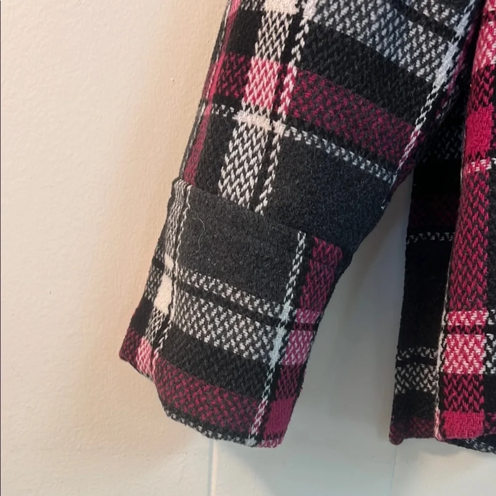 Dollhouse Black and Pink Pea Coat Timeless Elegance - Picture 10 of 12